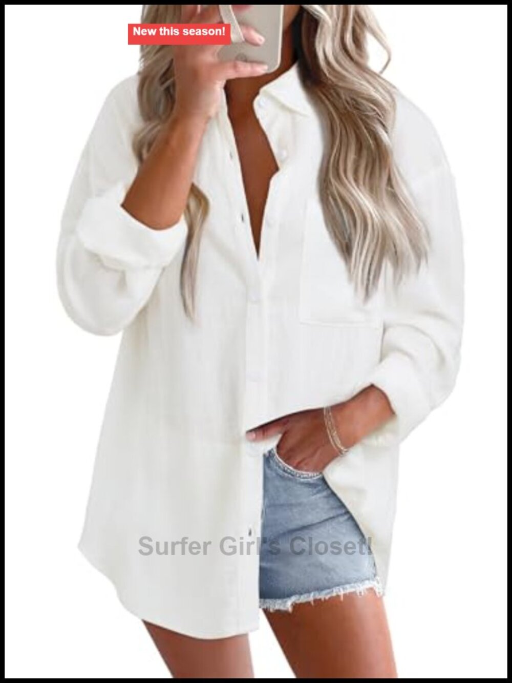 Cotton Linen Button Down Shirt Roll Up Long Sleeve Loose Fit Blouse